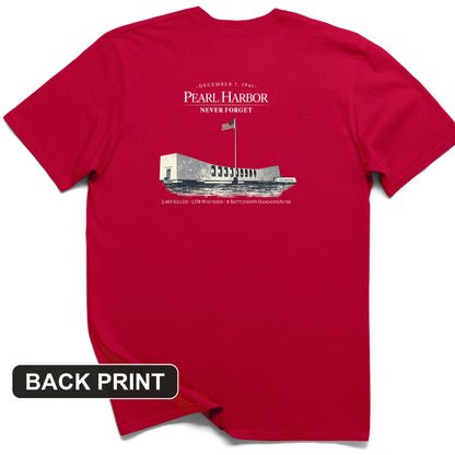 Pearl Harbor - Never Forget Back Print T-Shirt