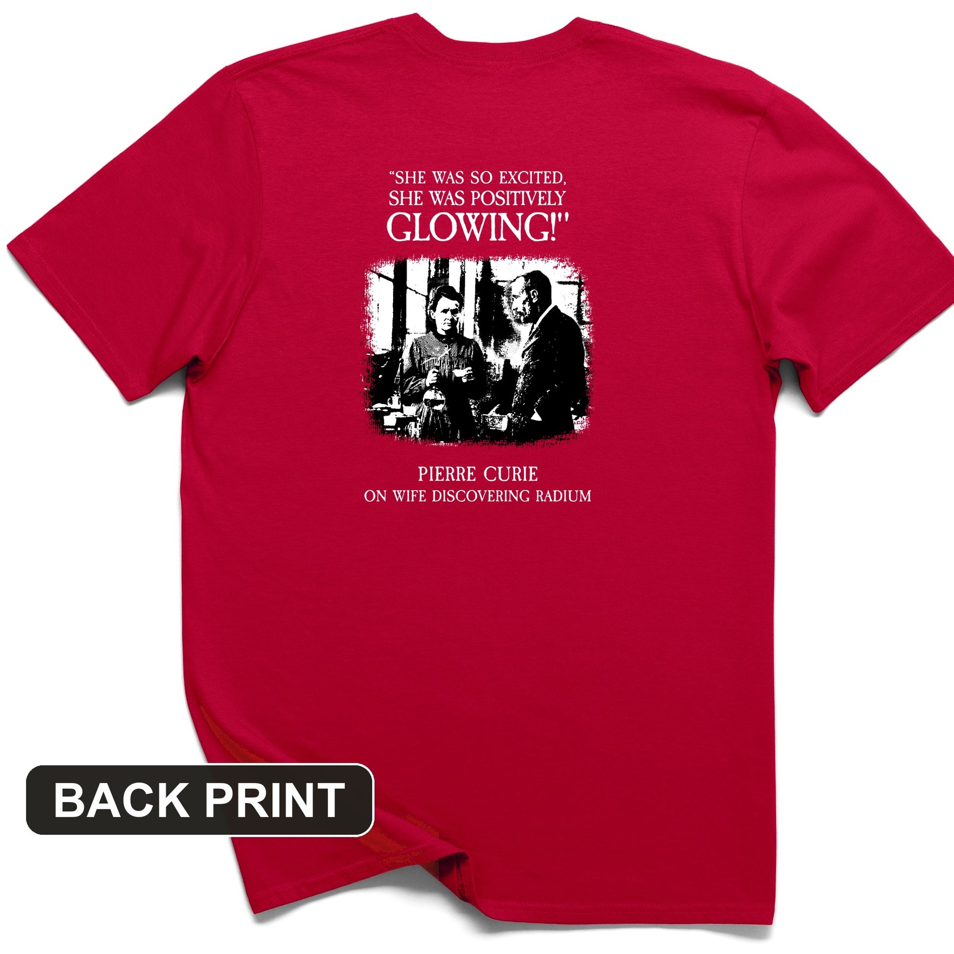 Pierre Curie Back Print T-Shirt