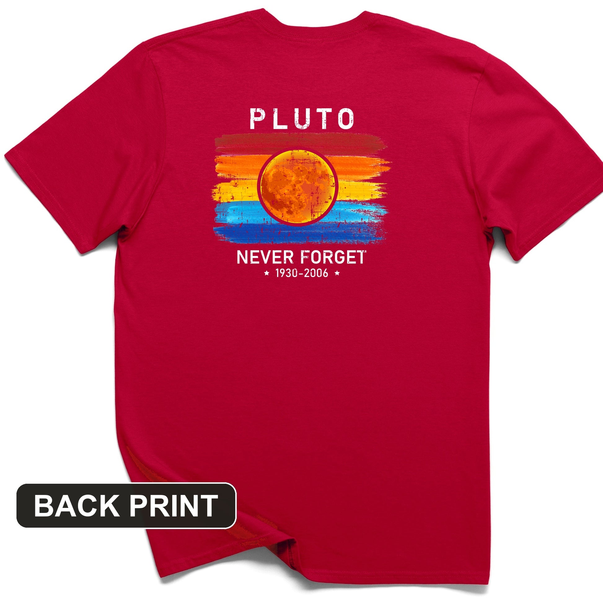 Pluto Never Forget Back Print T-Shirt