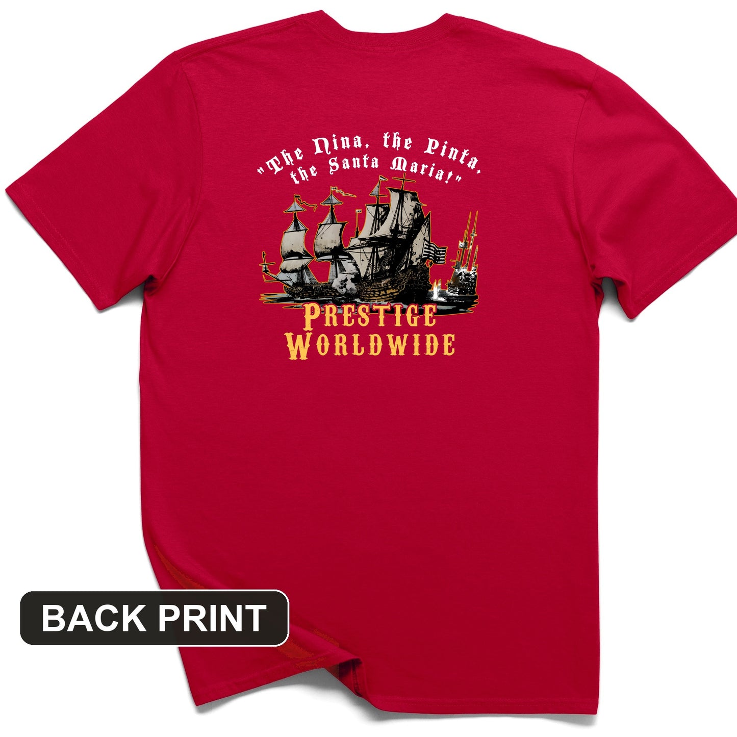 Prestige Worldwide Back Print T-Shirt
