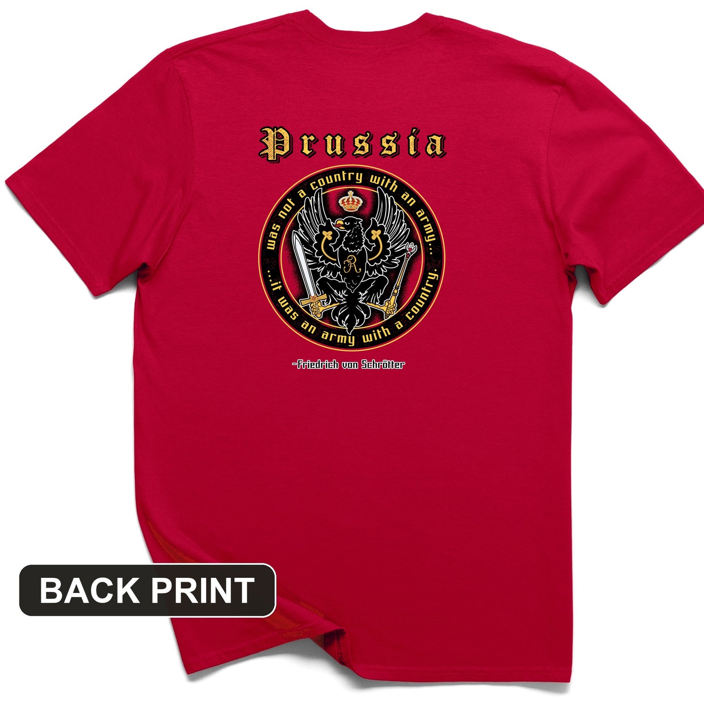 Prussia Back Print T-Shirt