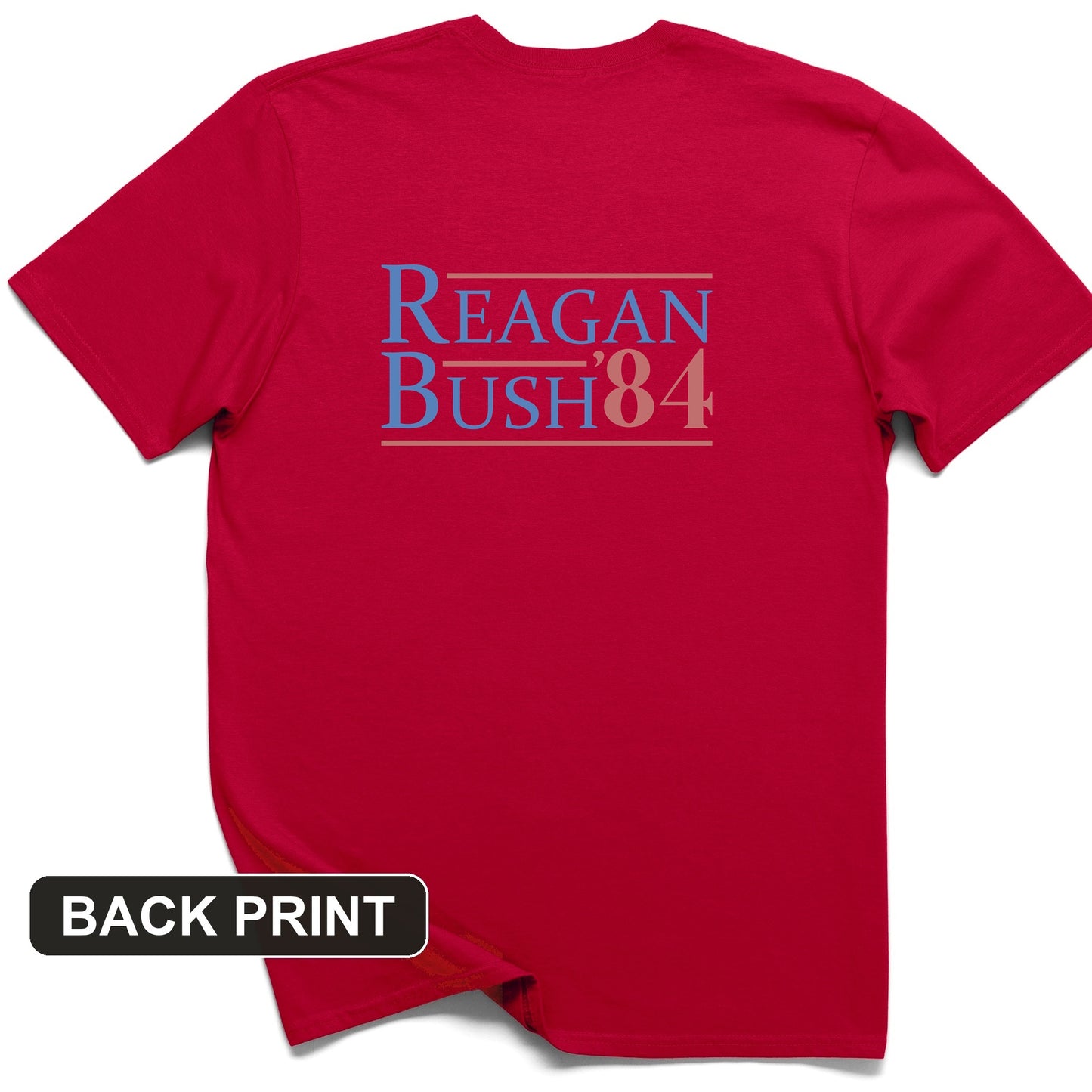Reagan Bush Back Print T-Shirt