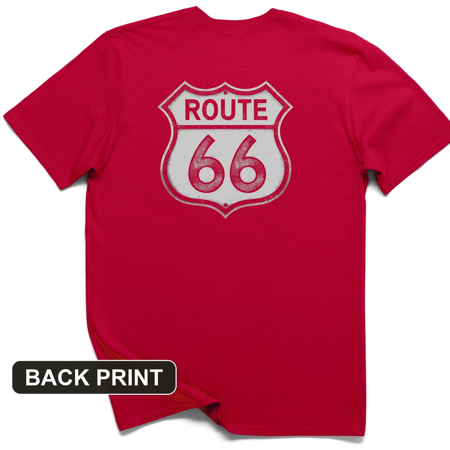 Route 66 Back Print T-Shirt