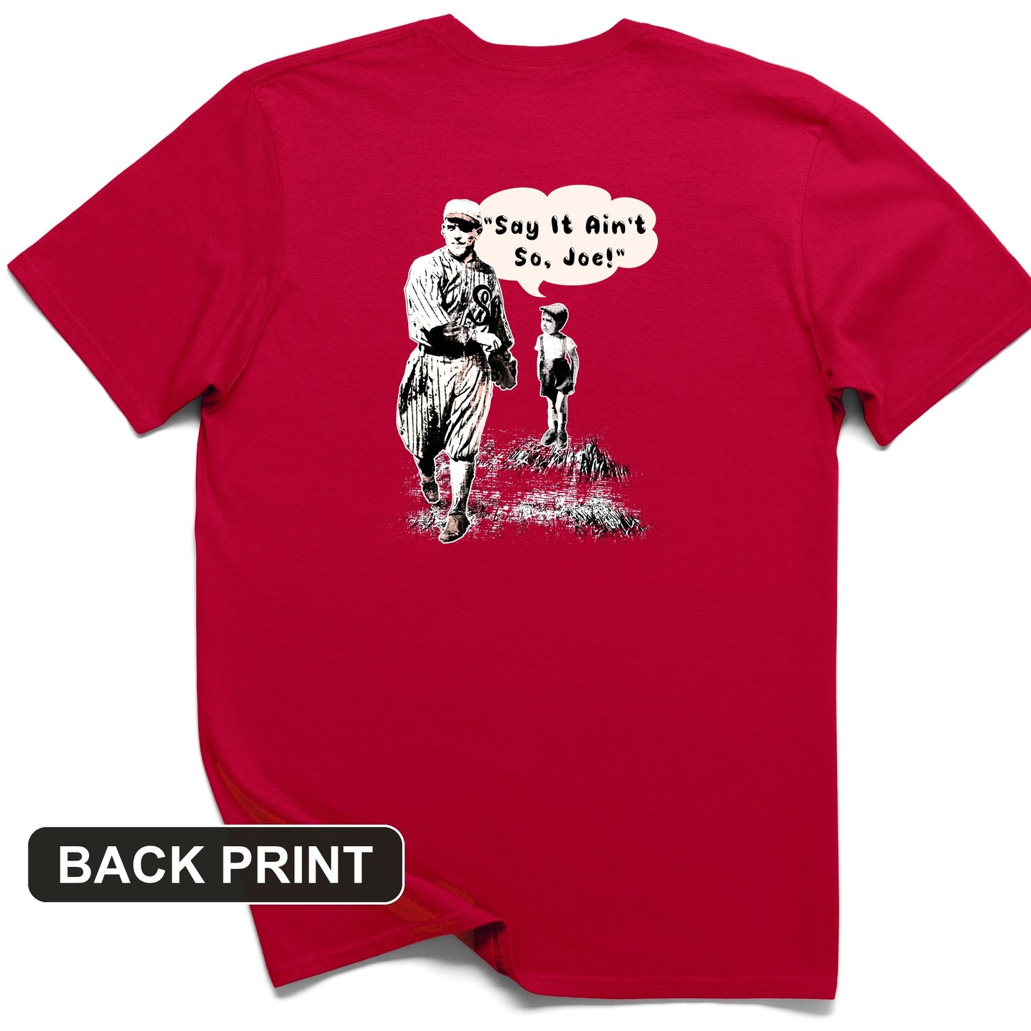 Shoeless Joe Jackson Back Print T-Shirt
