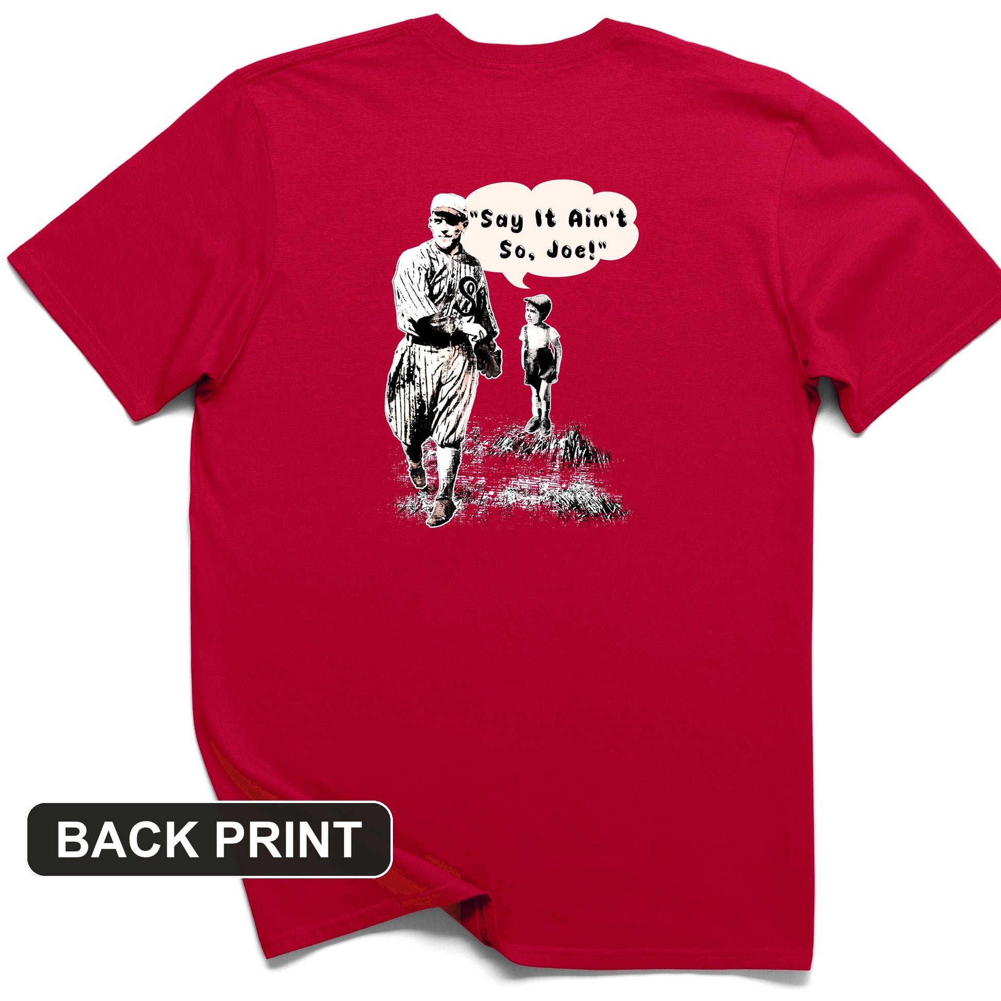 Shoeless Joe Jackson Back Print T-Shirt