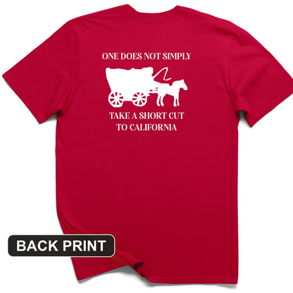 Shortcut to California Back Print T-Shirt