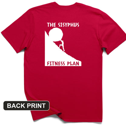 Sisyphus Fitness Plan Back Print T-Shirt