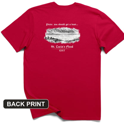 St Lucia Flood Back Print T-Shirt