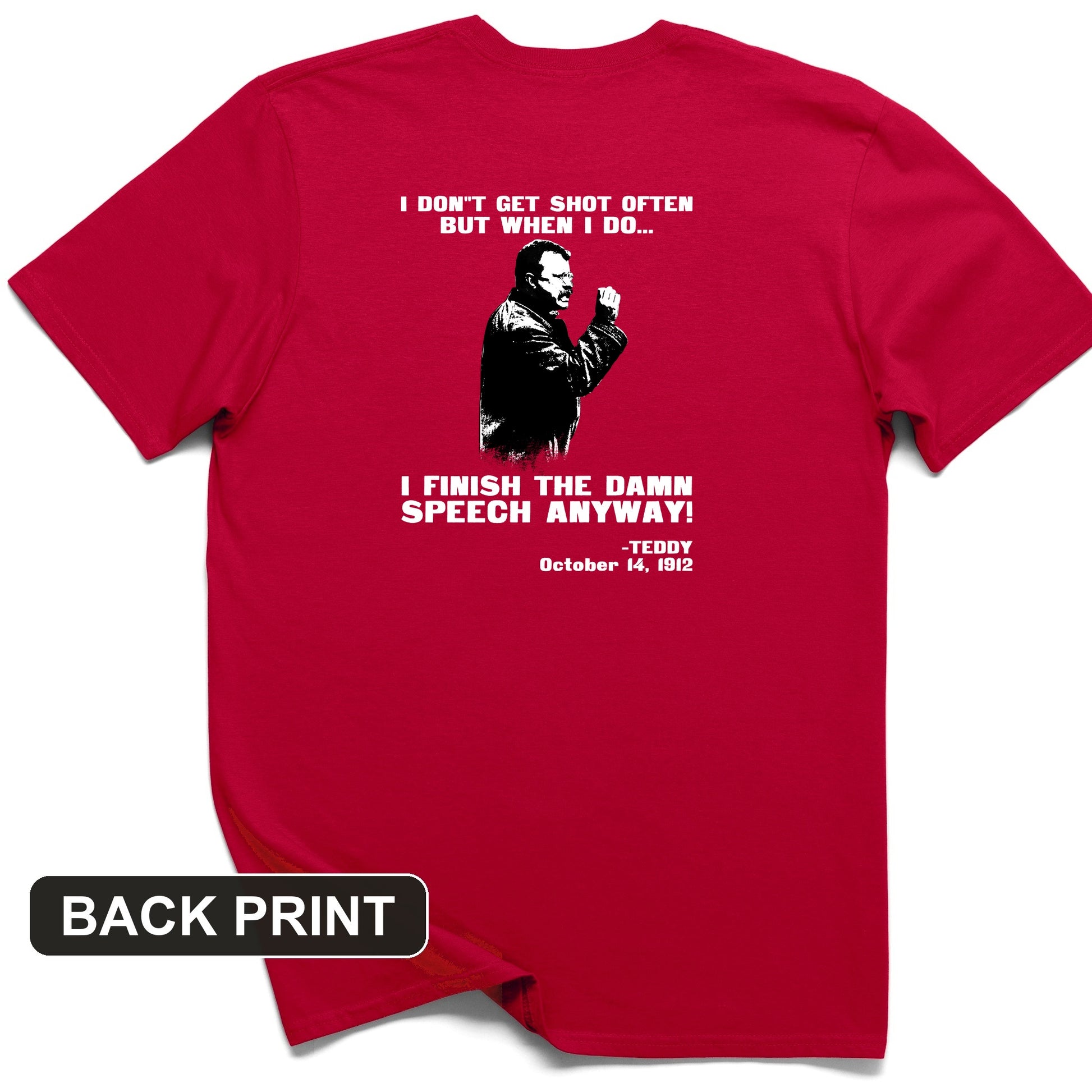Teddy Speech Back Print T-Shirt