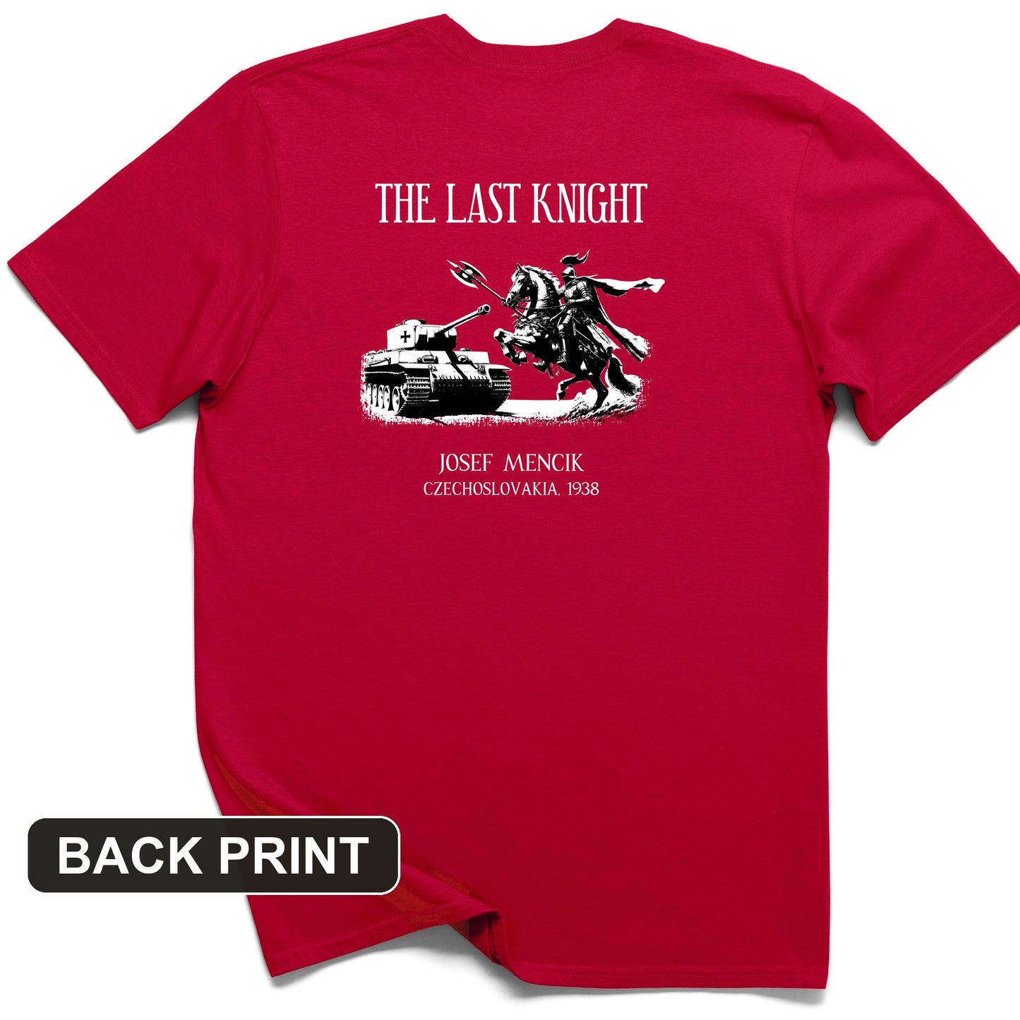 The Last Knight Back Print T-Shirt