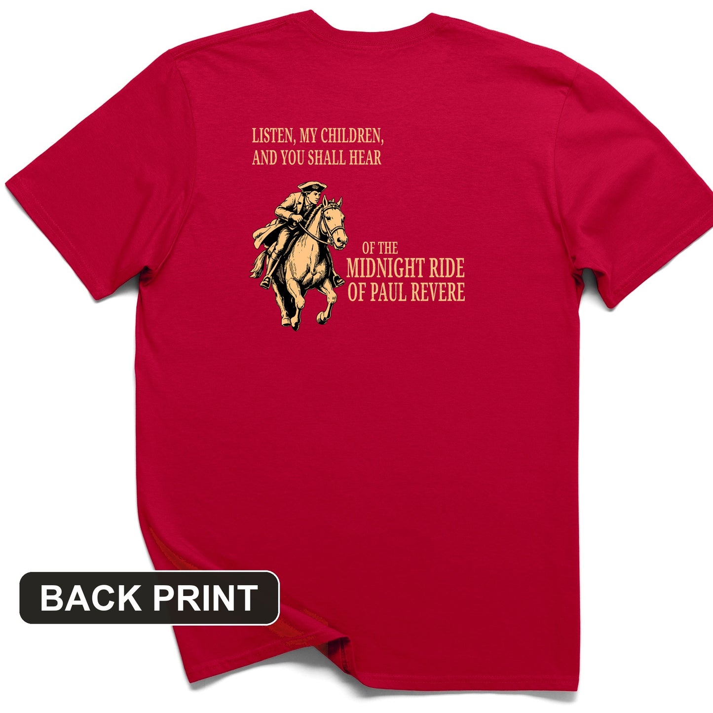 The Midnight Ride Back Print T-Shirt