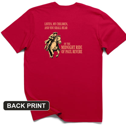 The Midnight Ride Back Print T-Shirt