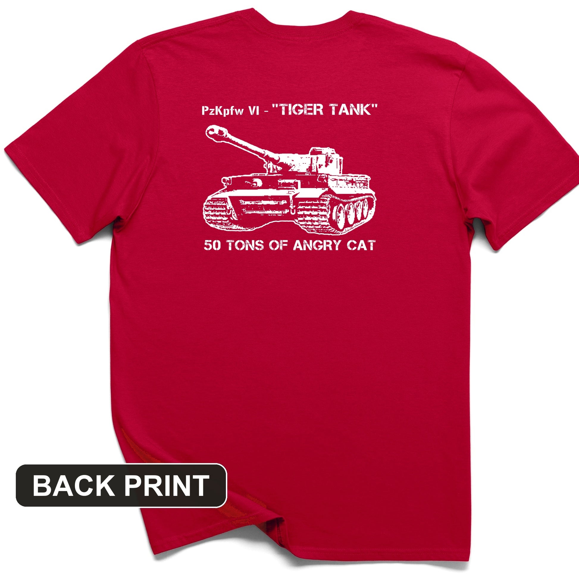 Tiger Tank Back Print T-Shirt
