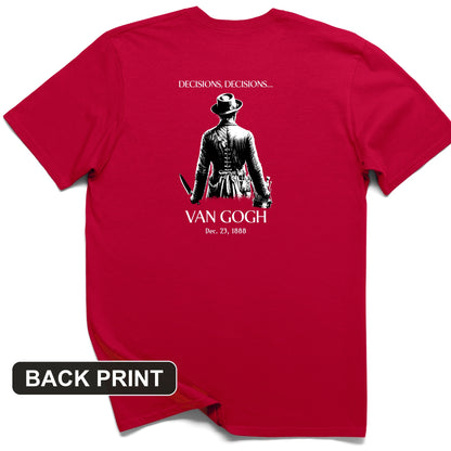Van Gogh choices Back Print T-Shirt