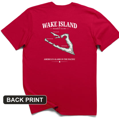 Wake Island - Alamo Back Print T-Shirt