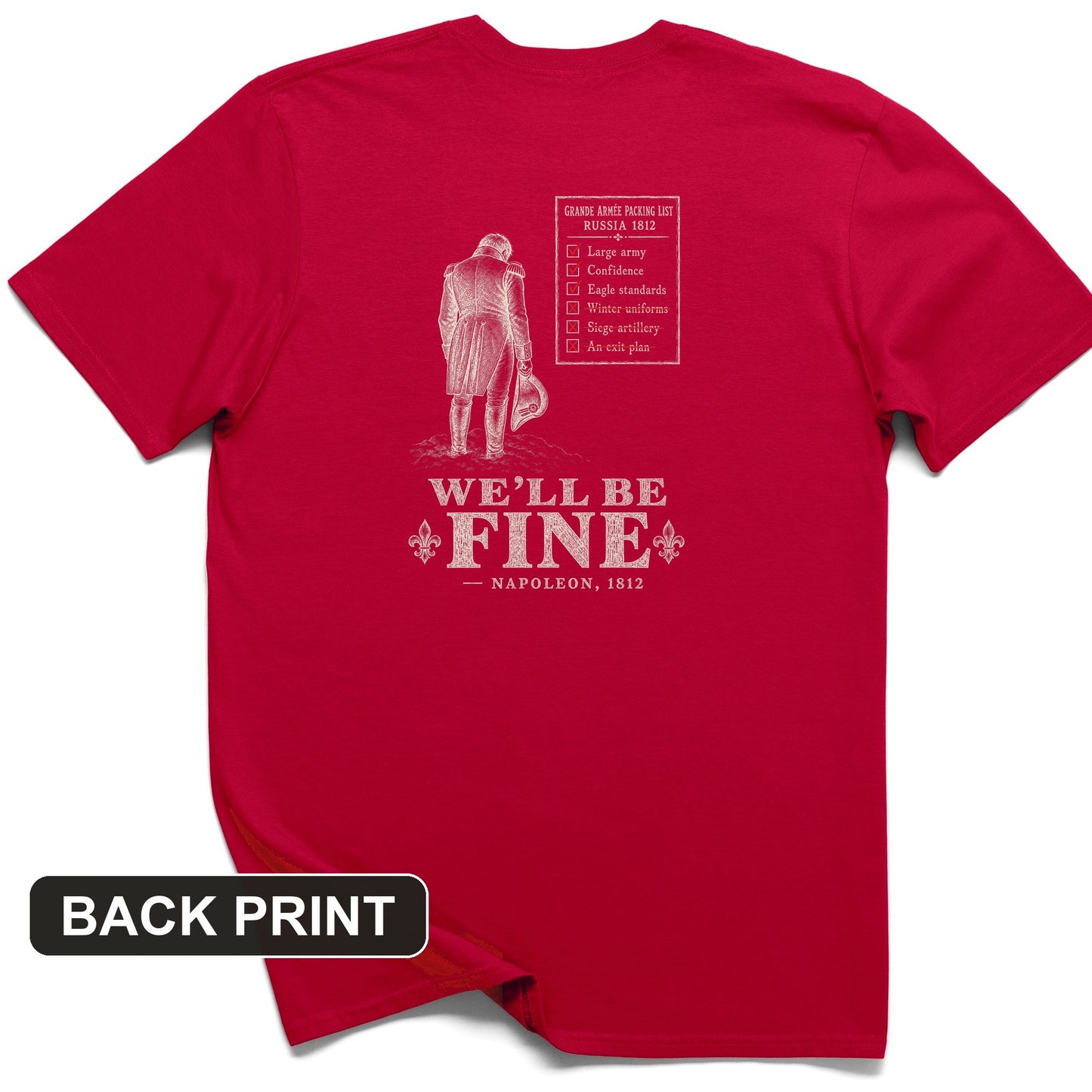 We'll Be Fine Back Print T-Shirt