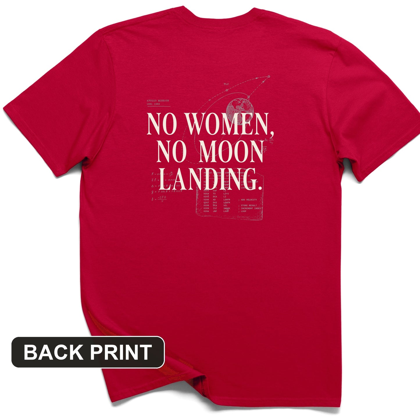 Women of NASA Back Print T-Shirt