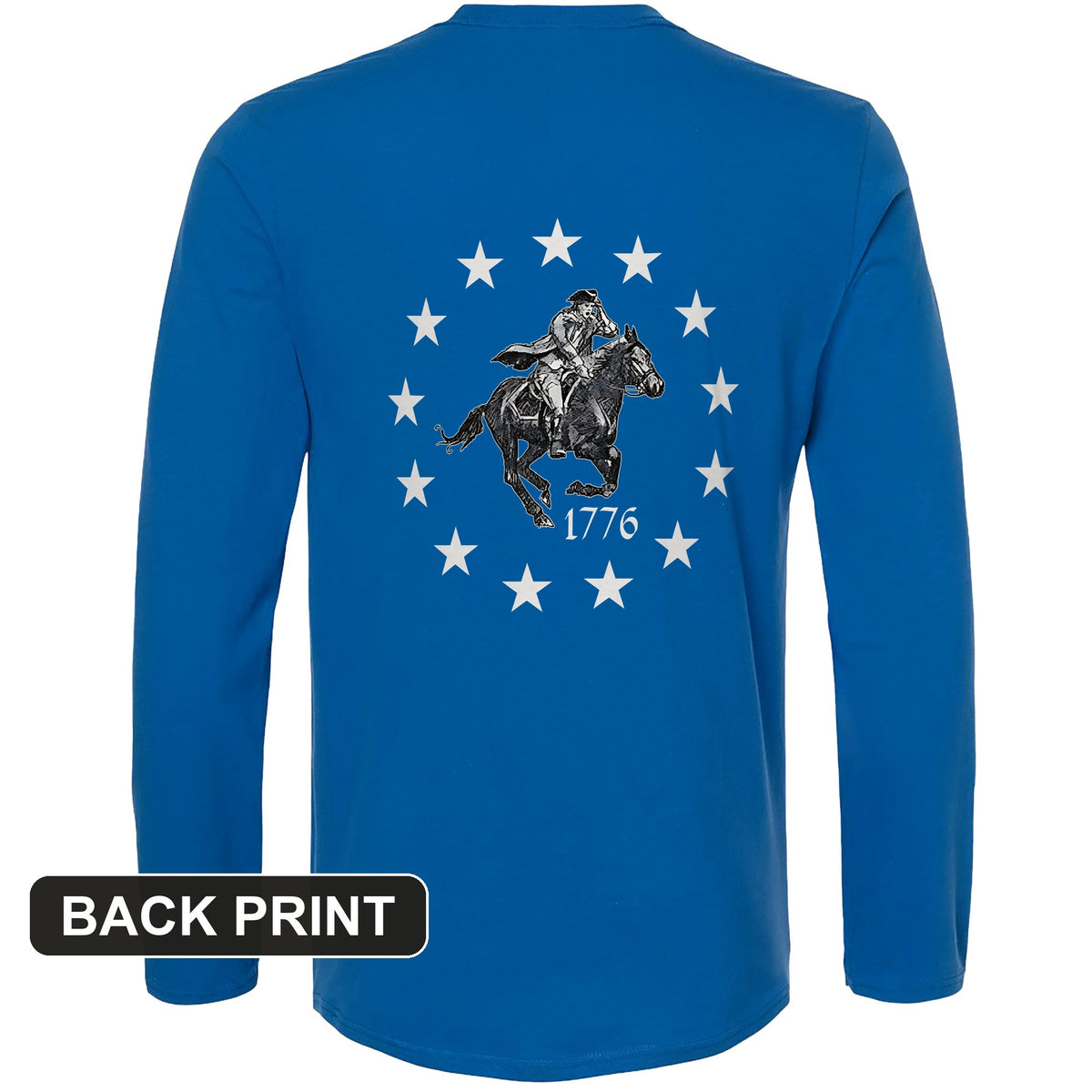 1776 Back Print Long Sleeve T-Shirt