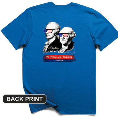 250 Years and Counting Back Print T-Shirt