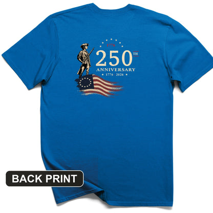 250th Anniversary Soldier Back Print T-Shirt