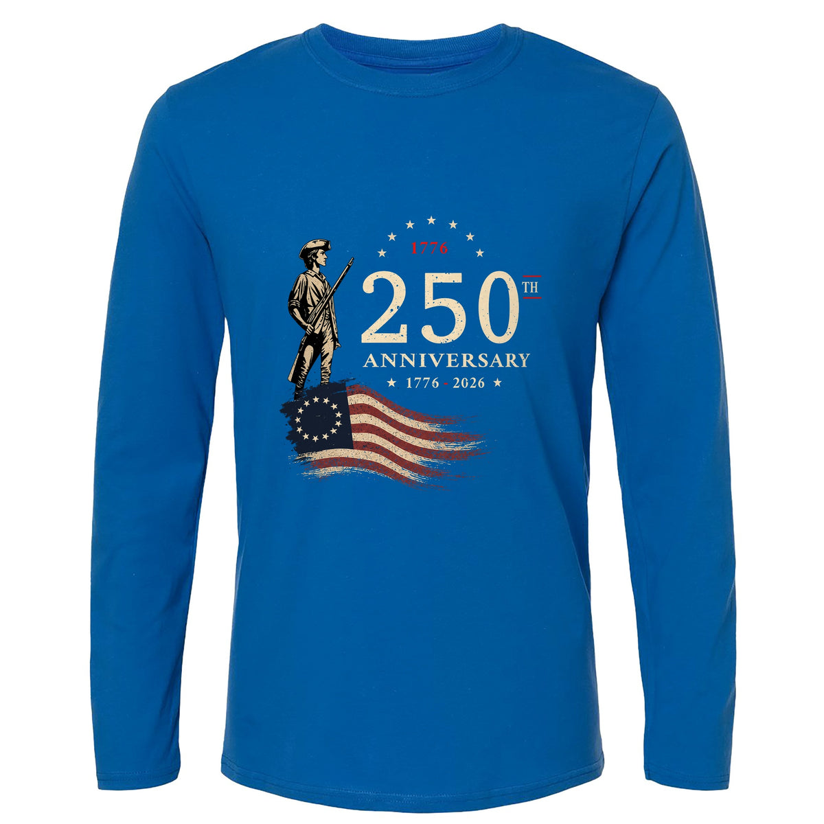 250th Anniversary Soldier Long Sleeve T-Shirt