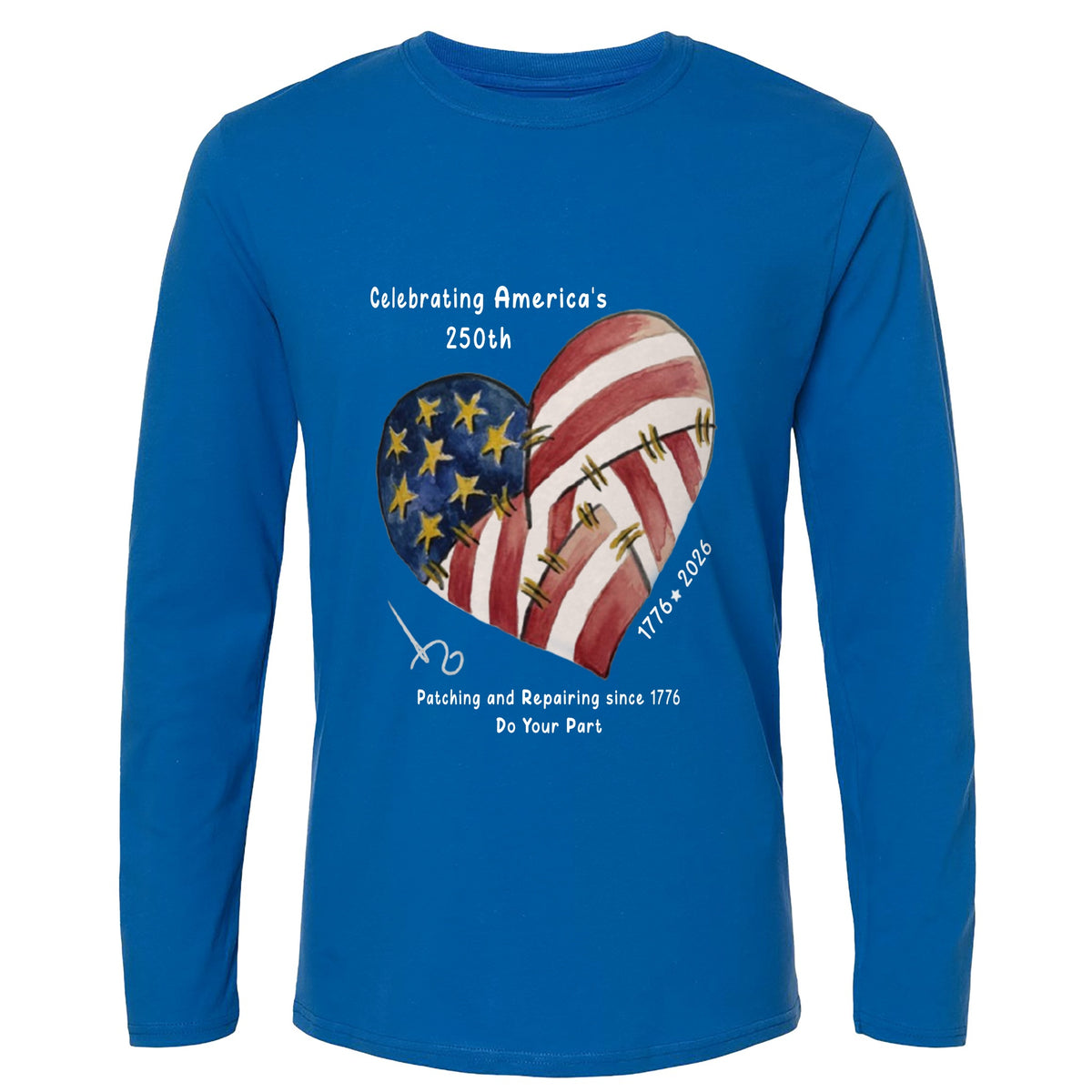 250th Heart Long Sleeve T-Shirt
