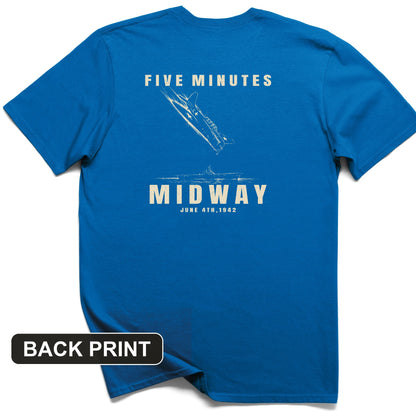 5 Minutes Midway Back Print T-Shirt