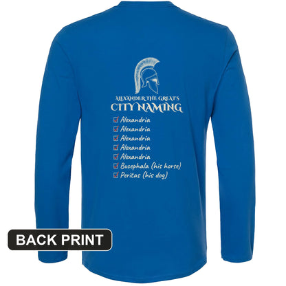Alexander City Naming Back Print Long Sleeve T-Shirt