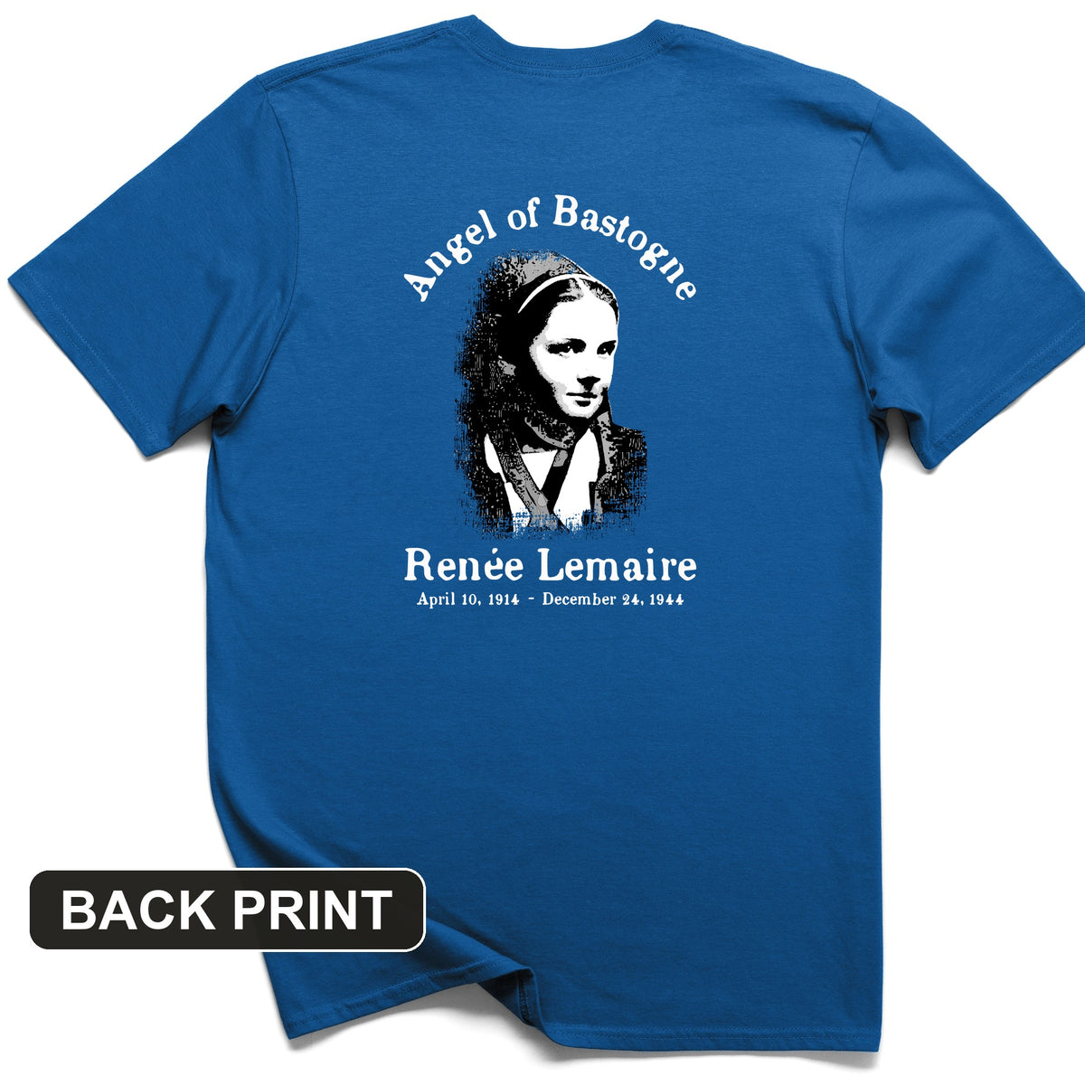 Angel of Bastogne Back Print T-Shirt