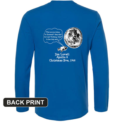 Apollo 8 Back Print Long Sleeve T-Shirt