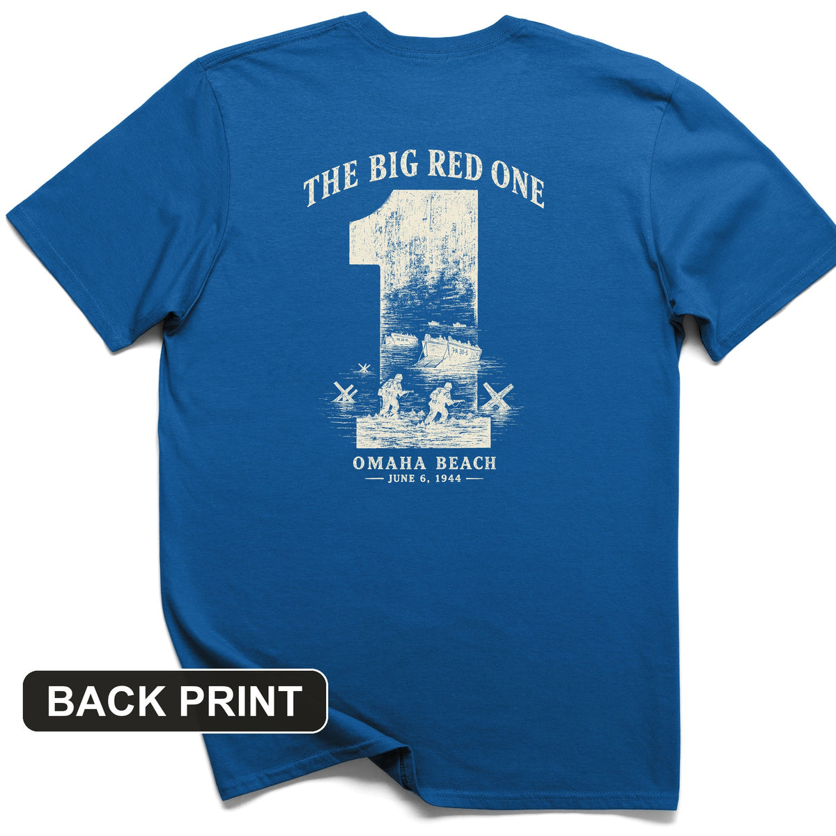 Big Red One Back Print T-Shirt