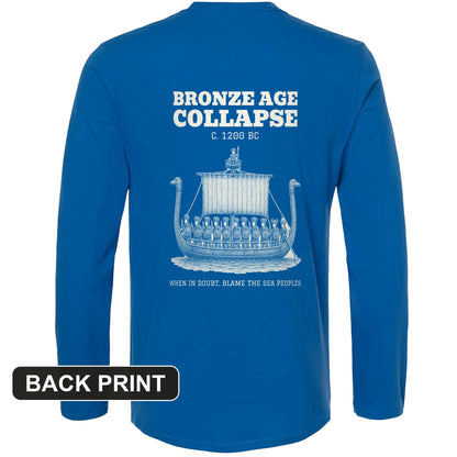 Blame The Sea Peoples Back Print Long Sleeve T-Shirt