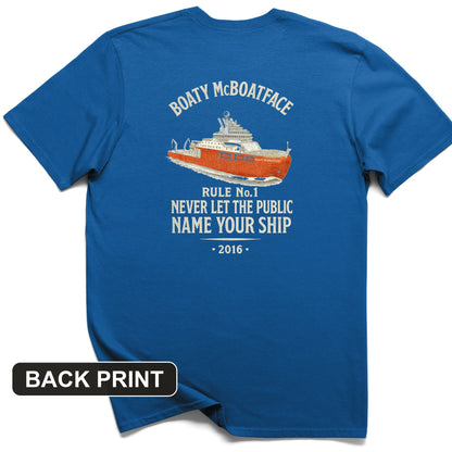Boaty McBoatface Back Print T-Shirt