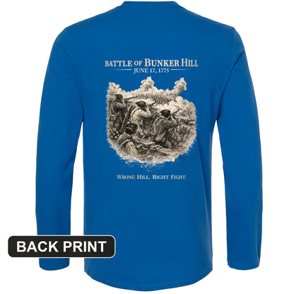 Bunker Hill Back Print Long Sleeve T-Shirt