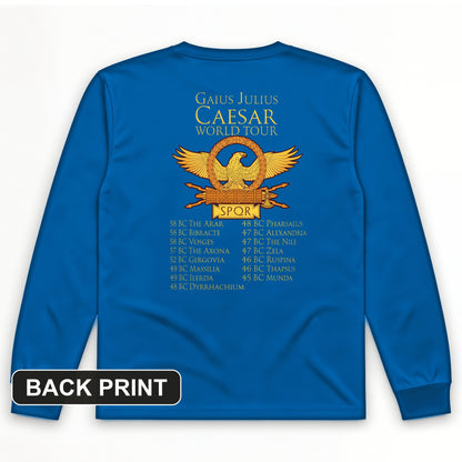 Caesar World Tour Back Print Long Sleeve T-Shirt