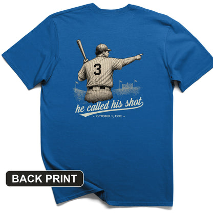 Called His Shot Back Print T-Shirt