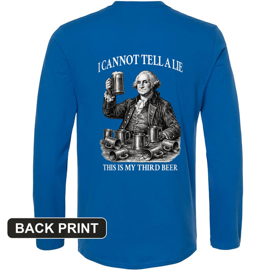Cannot Tell a Lie Back Print Long Sleeve T-Shirt