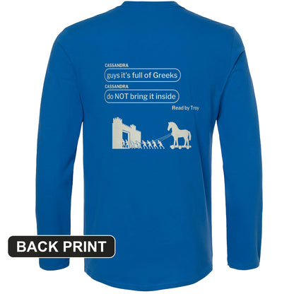 Cassandra Left On Read Back Print Long Sleeve T-Shirt