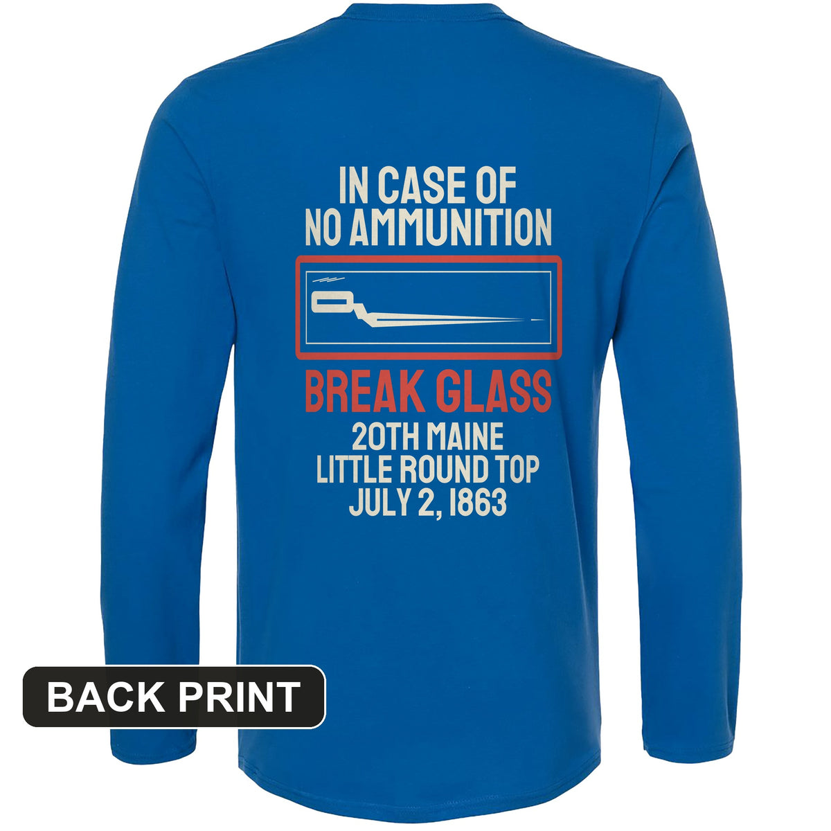Chamberlain Break Glass Little Round Top Back Print Long Sleeve T-Shirt