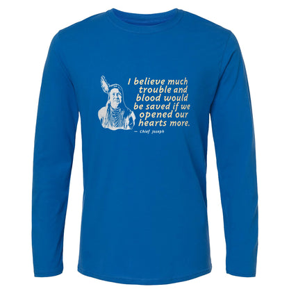 Chief Joseph Open Hearts Long Sleeve T-Shirt