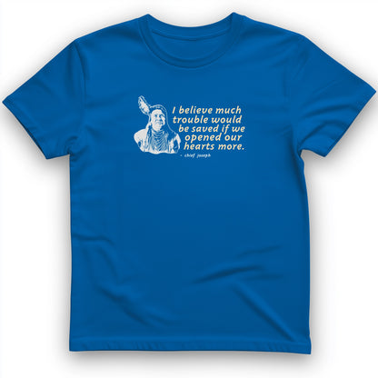 Chief Joseph Open Hearts T-Shirt