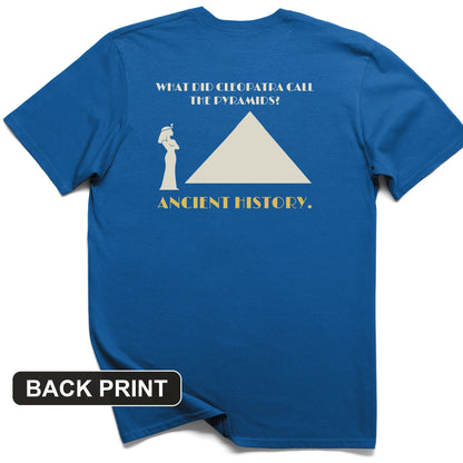Cleopatra Ancient History Back Print T-Shirt