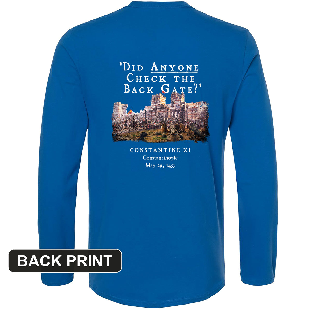 Constantinople Back Print Long Sleeve T-Shirt
