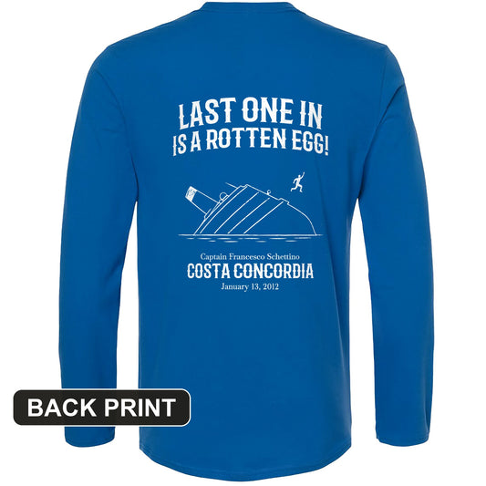 Costa Concordia Back Print Long Sleeve T-Shirt