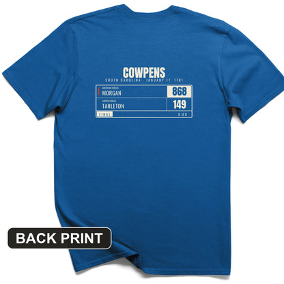 Cowpens Scoreboard Back Print T-Shirt