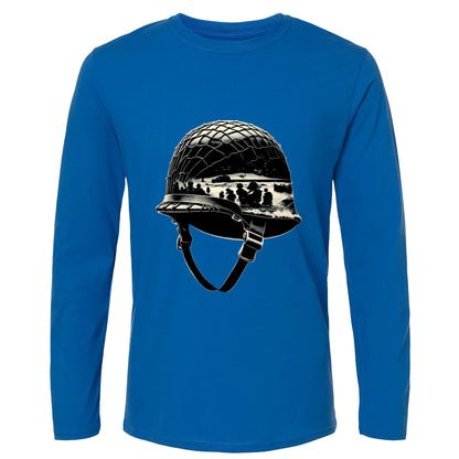 D-Day Helmet Long Sleeve T-Shirt