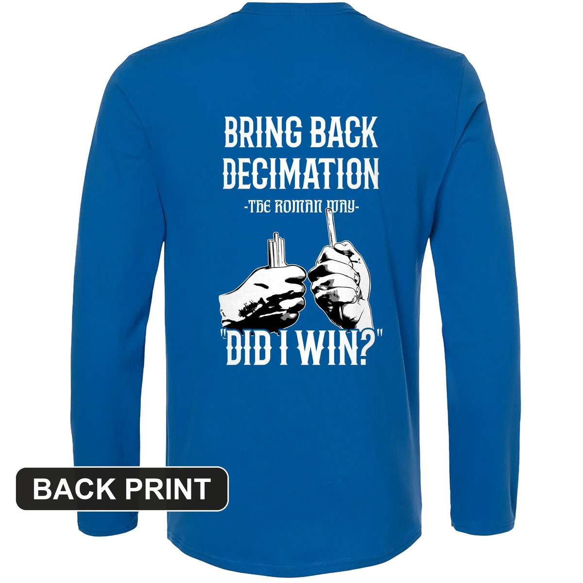 Decimation Back Print Long Sleeve T-Shirt