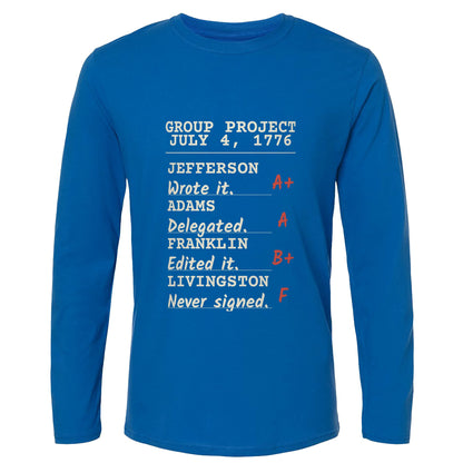 Declaration Of Independence Group Project Long Sleeve T-Shirt