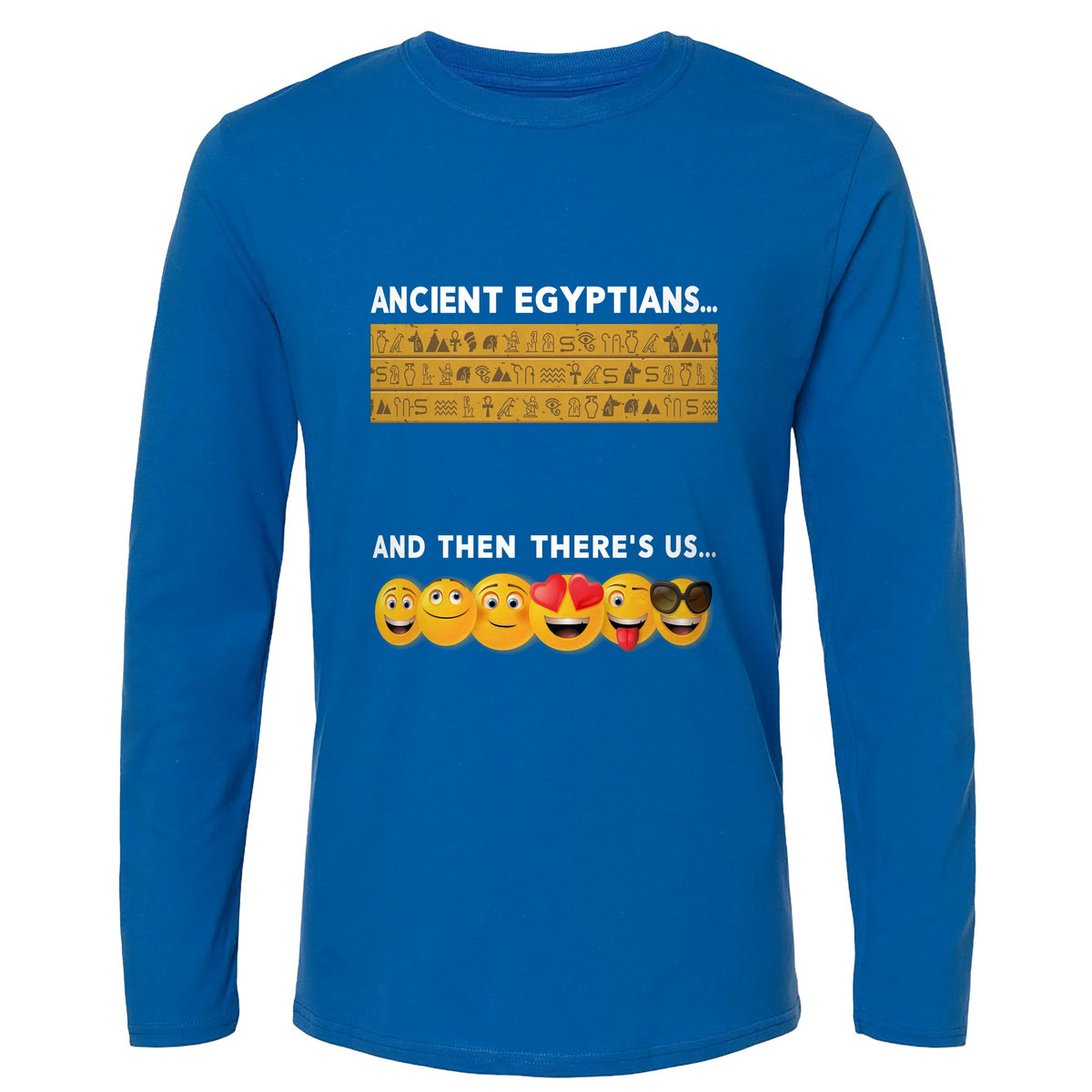 Egyptian Emoticons Long Sleeve T-Shirt