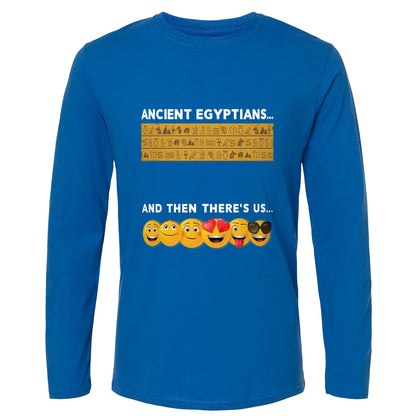 Egyptian Emoticons Long Sleeve T-Shirt